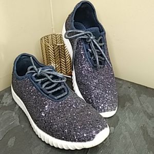 COPY - Forever Dark Purple Glitter Tennis Shoes Sz. 8.5